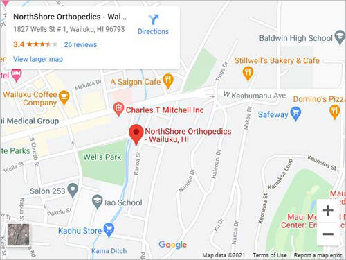 Directions to Orthopedic Surgeon Near Me in Maui, Wailuku, HI